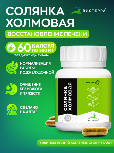 Солянка холмовая экстракт в капсулах 60 шт. по 500 мг Вистерра купить ...