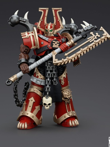 Warhammer Heroes JOYTOY Warhammer 40k World Eaters Khorne Berzerker Action Figure - 1/18 Scale Collectible Joytoy 40k Warhammer Heroes JOYTOY Warhammer 40k World Eaters Khorne Berzerker Action Figure - 1/18 Scale Collectible Joytoy 40k