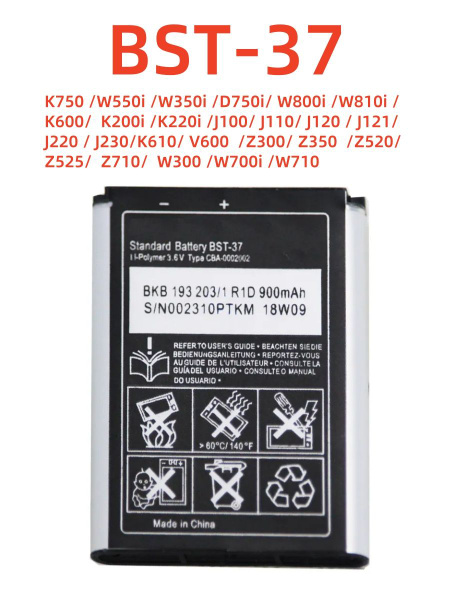 VINTRONS Batteria Li-ion 650mAh Per Sony Ericsson D750, W810, K510, J230 E Altri