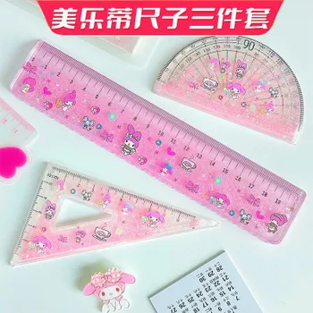 Quicksand Ruler Sanrio Набор (прямая линейка, треугольная линейка ...