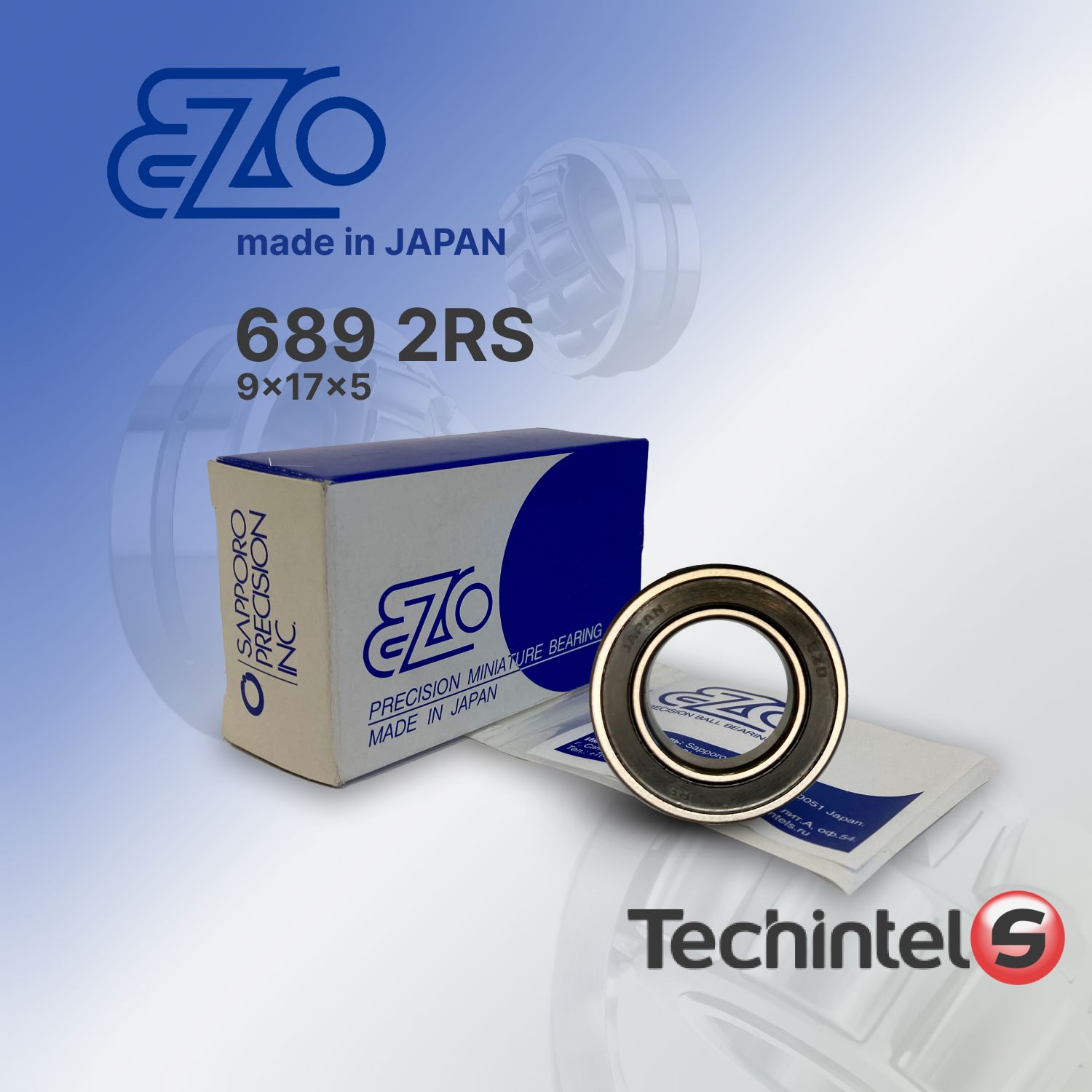 Подшипник EZO 689 2RS 9х17х5