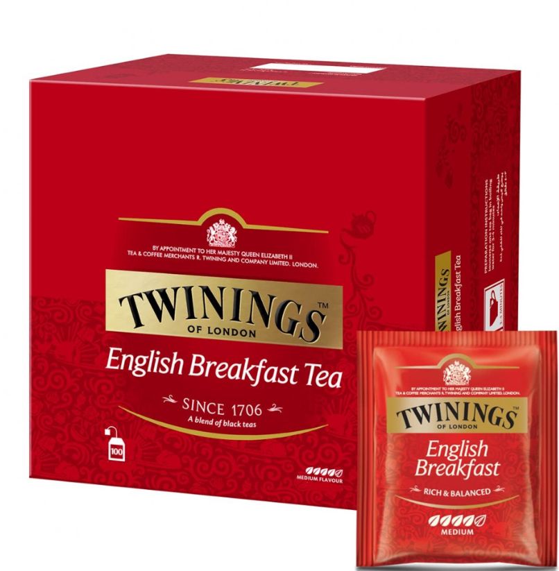 ЧайвпакетикахTwiningsEnglishBreakfast,100штx2г