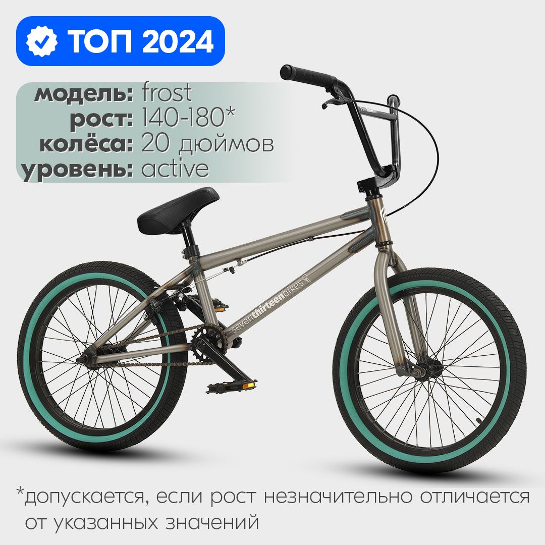 713BIKES Велосипед трюковой BMX ACTIVE 20 дюймов, 2024 / dirt, street, park