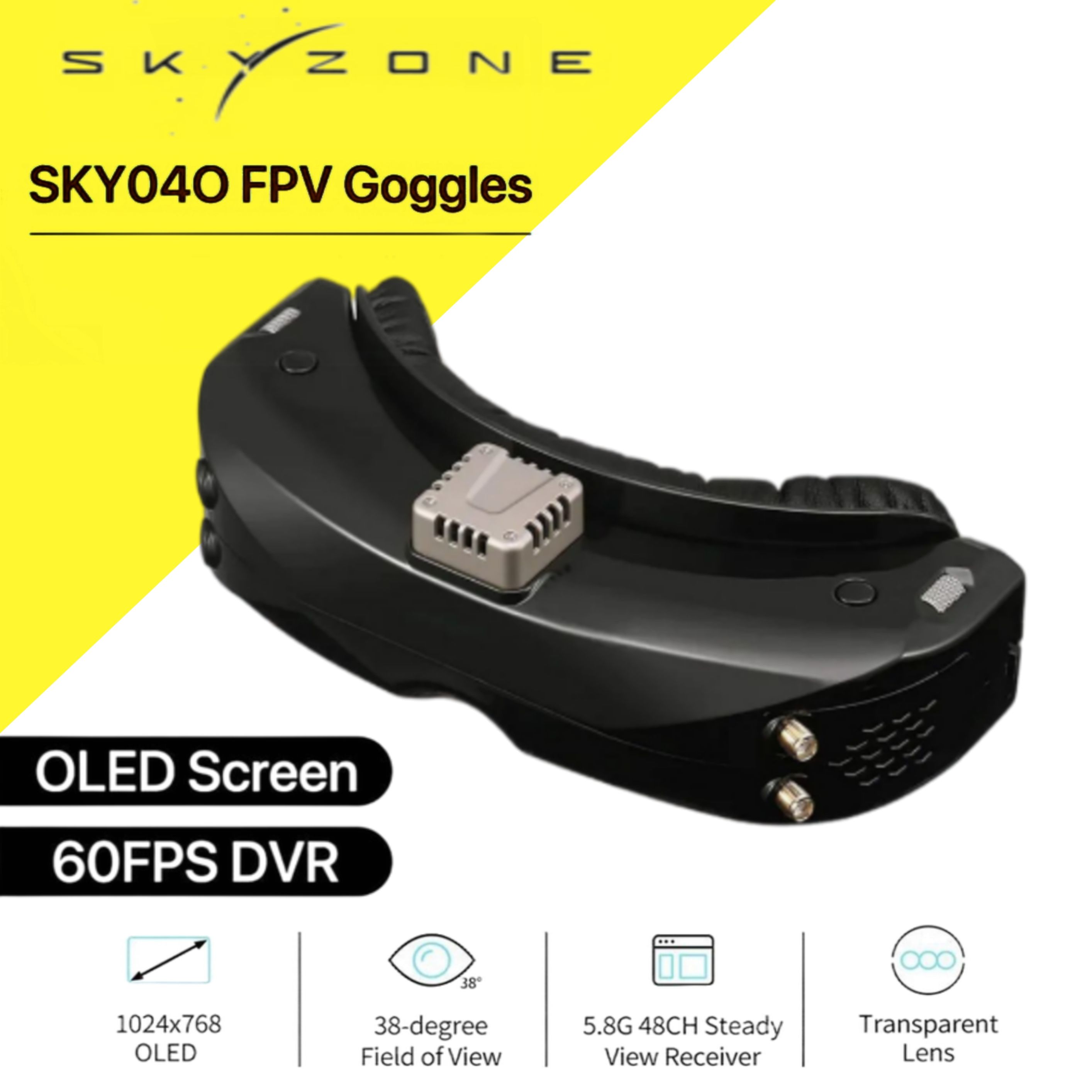 SKYZONE SKY04O FPV Googles 5.8G 48 SteadyView RC FPV OZON 1341135572