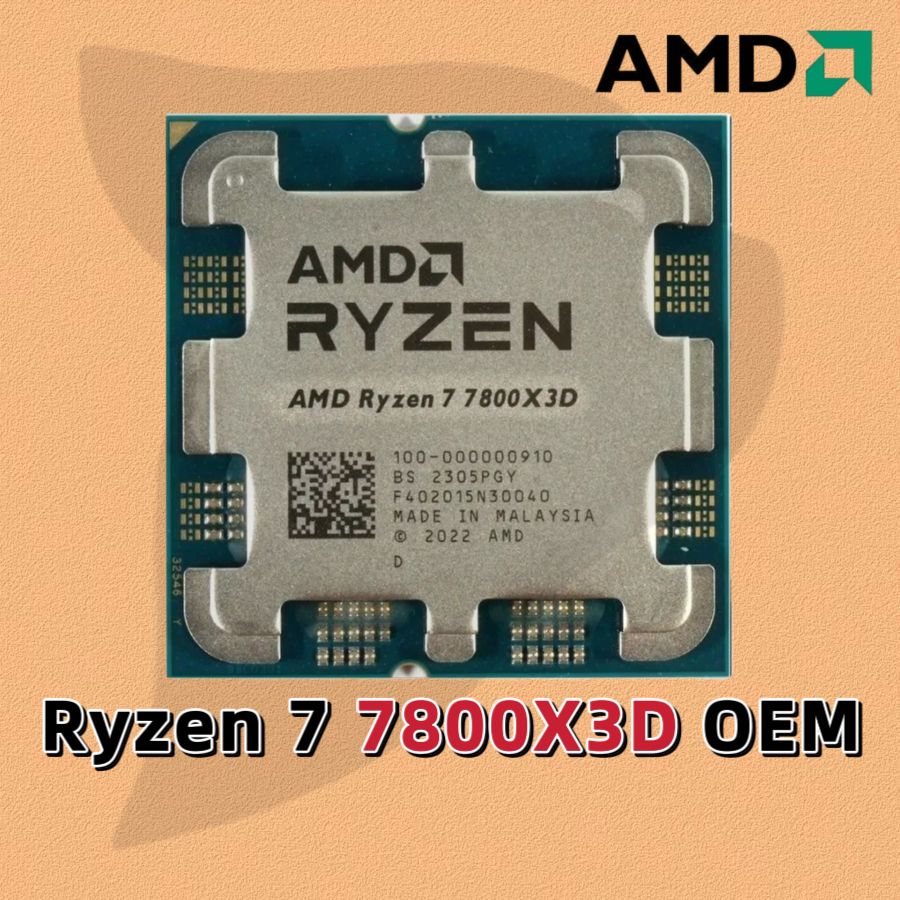 AMDПроцессорRyzen77800X3DOEMOEM(безкулера)