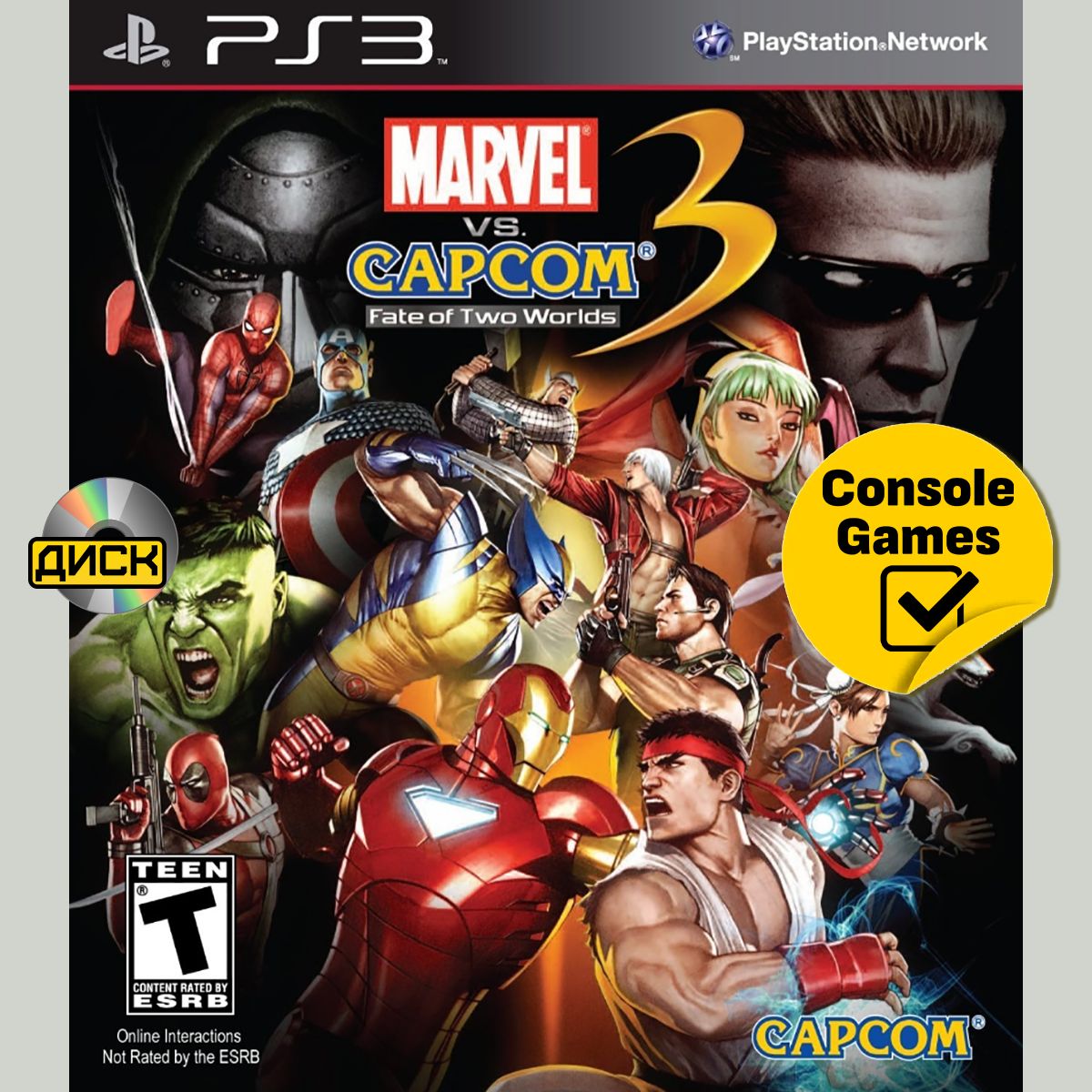 PS3 Marvel vs Capcom 3. Товар уцененный