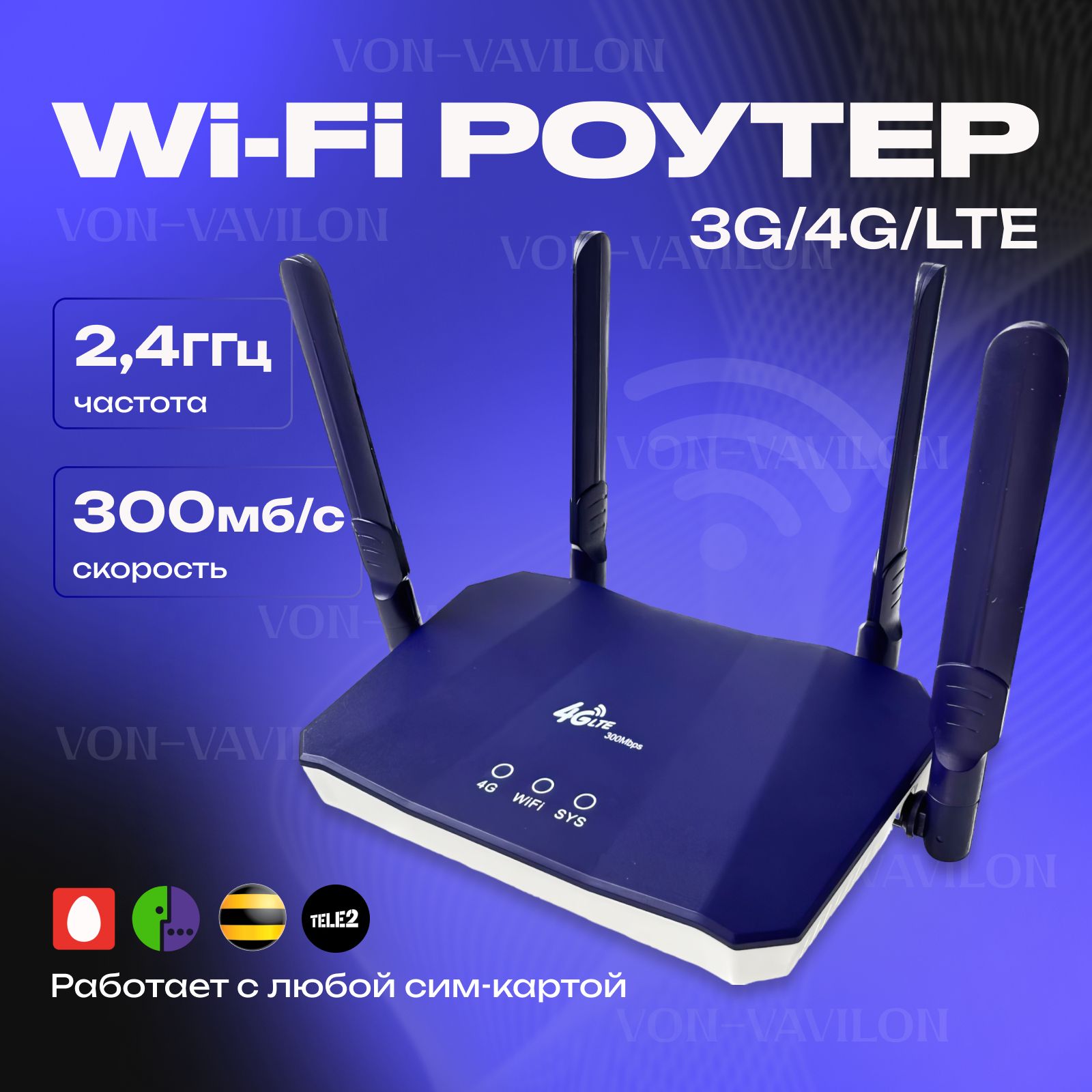 Роутер Wi-Fi / Точка доступа/ Маршрутизатор B818, 4G модем