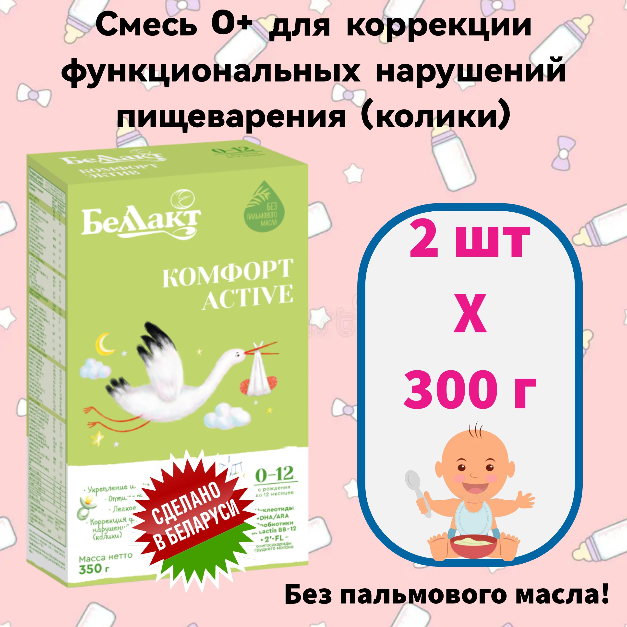 Беллакт Молочная смесь 1 (с рождения) 350г. 2шт.