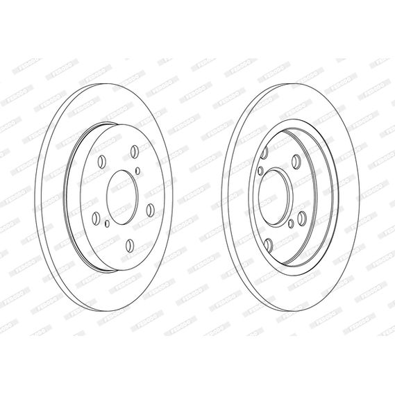 Ferodo Диск тормозной, арт. DDF1788C