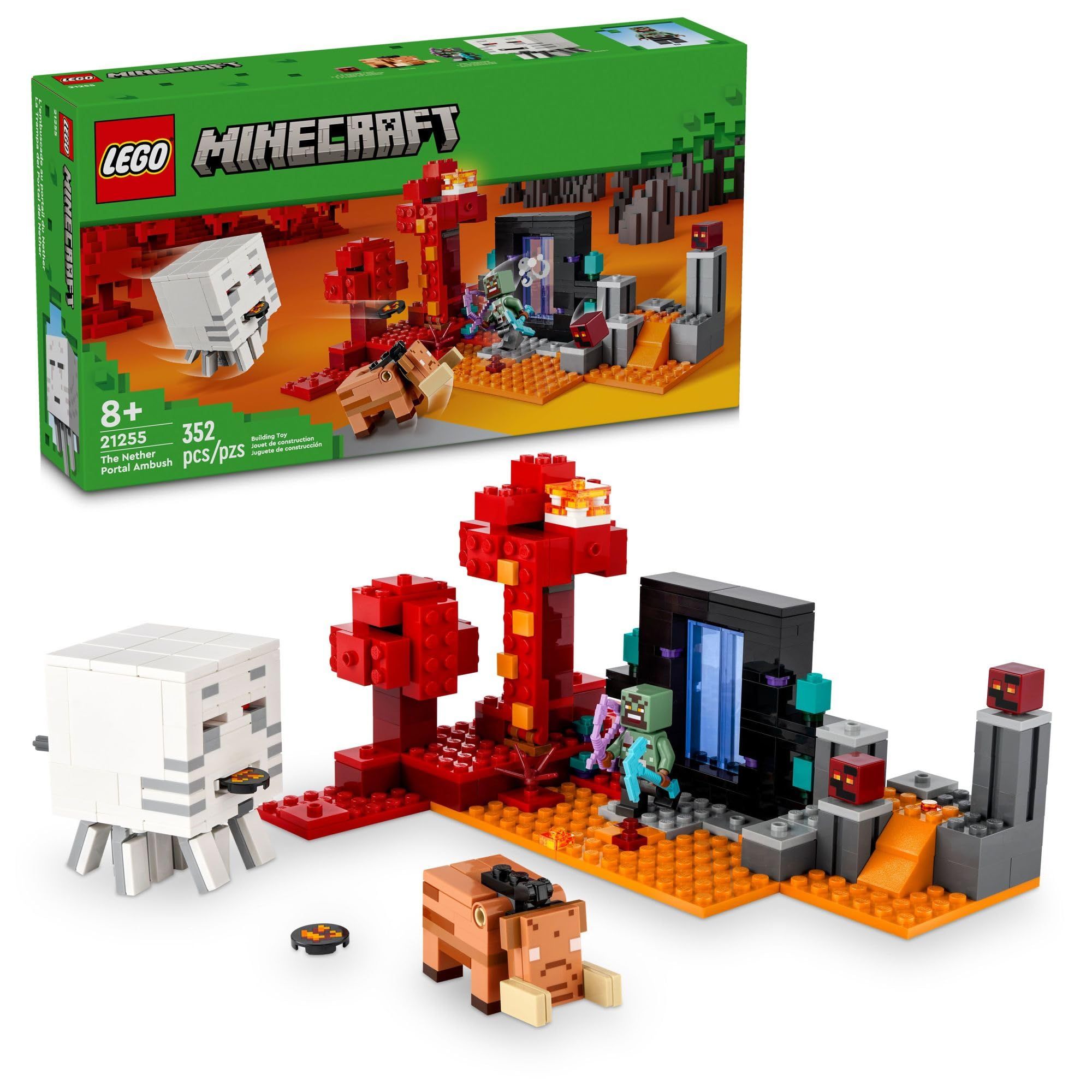 Lego minecraft nether portal on sale