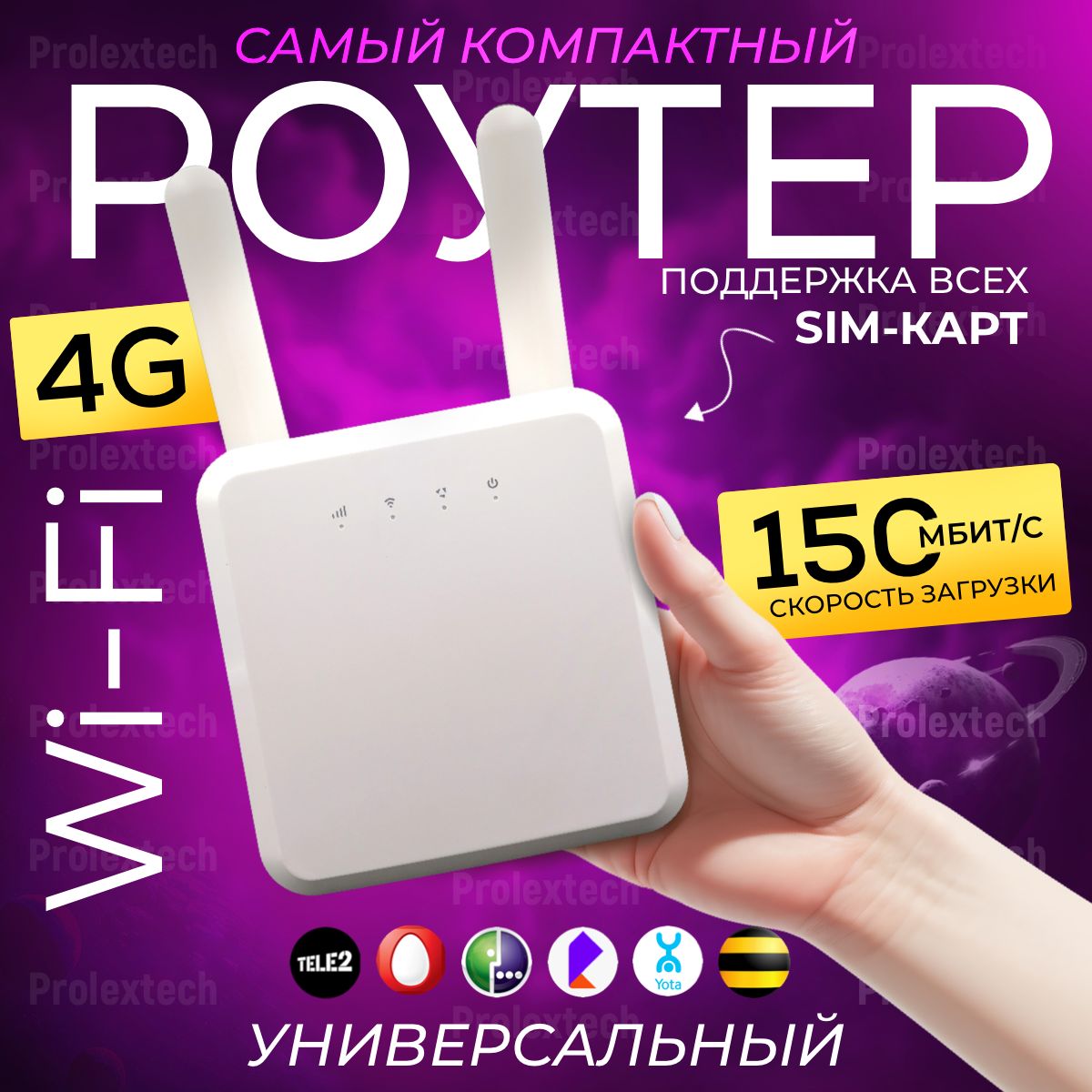 4G WiFi Роутер. Вайфай роутер для сим карты для квартиры, офиса