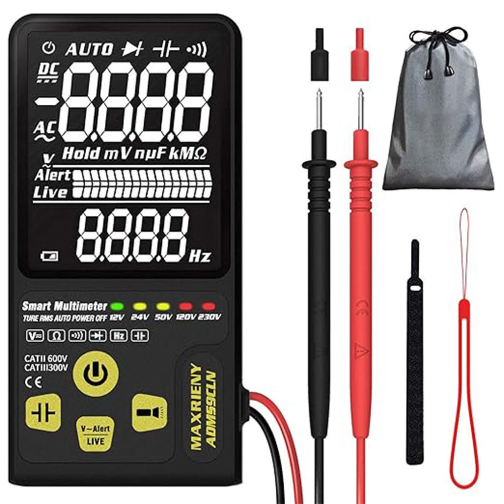 МультиметрТестерНапряжения3,5ЖК-ДисплейRMSЦифровойАвтоДиапазонныйВольтметрКонденсаторДиодТестерS7