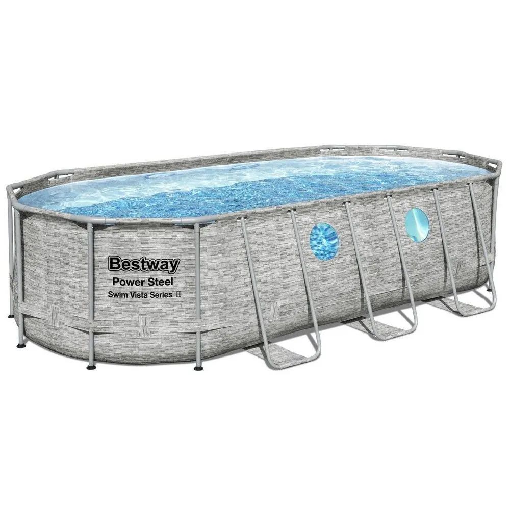 Каркасный бассейн Power Steel Swim Vista 549х274х122 см,13430 л, Bestway 56716