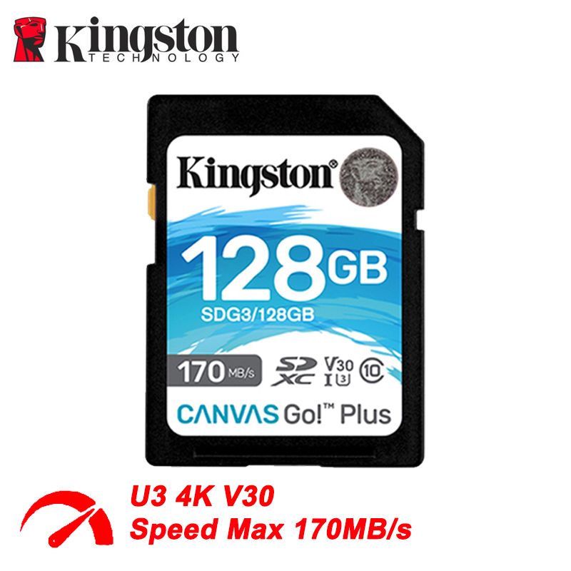 Kingston Карта памяти Canvas GO Plus 128 ГБ (Canvas Go Plus SDG3/128GB)