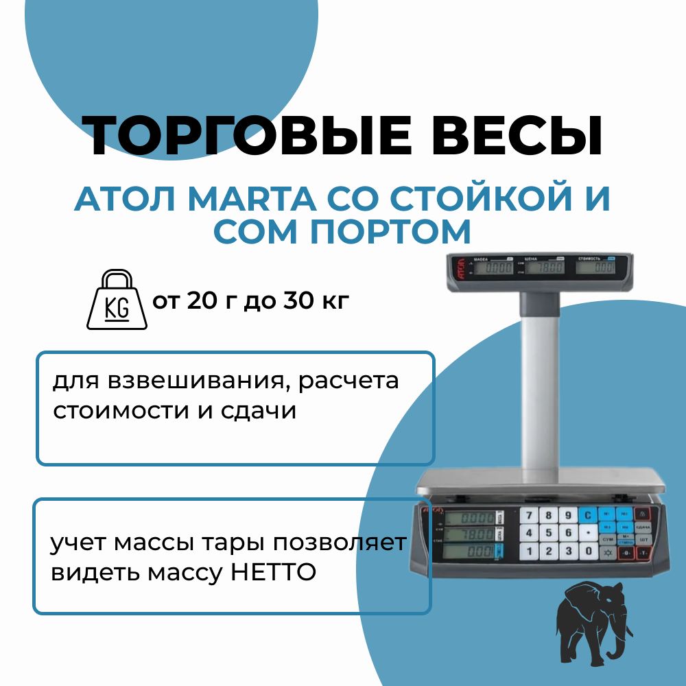 ВесыторговыеАТОЛMARTAсостойкойиСОМпортом