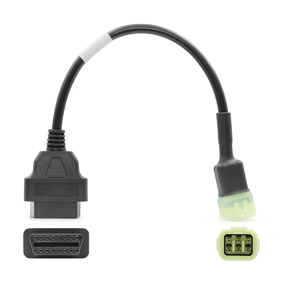 Переходник для мотоциклов Kawasaki 6 pin на OBD2