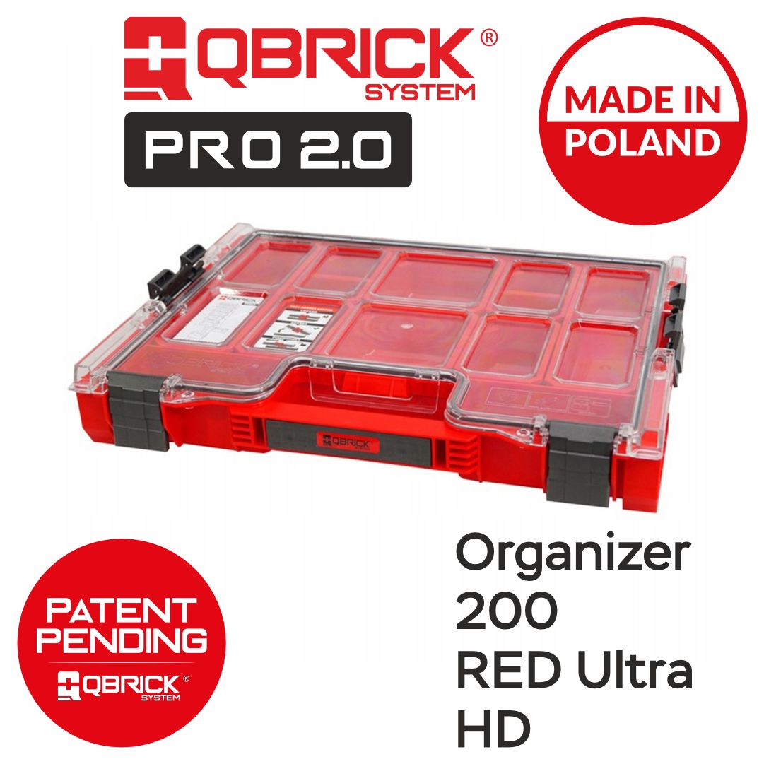 ОрганайзердляинструментовQbrickSystemPROORGANIZER200REDUHD