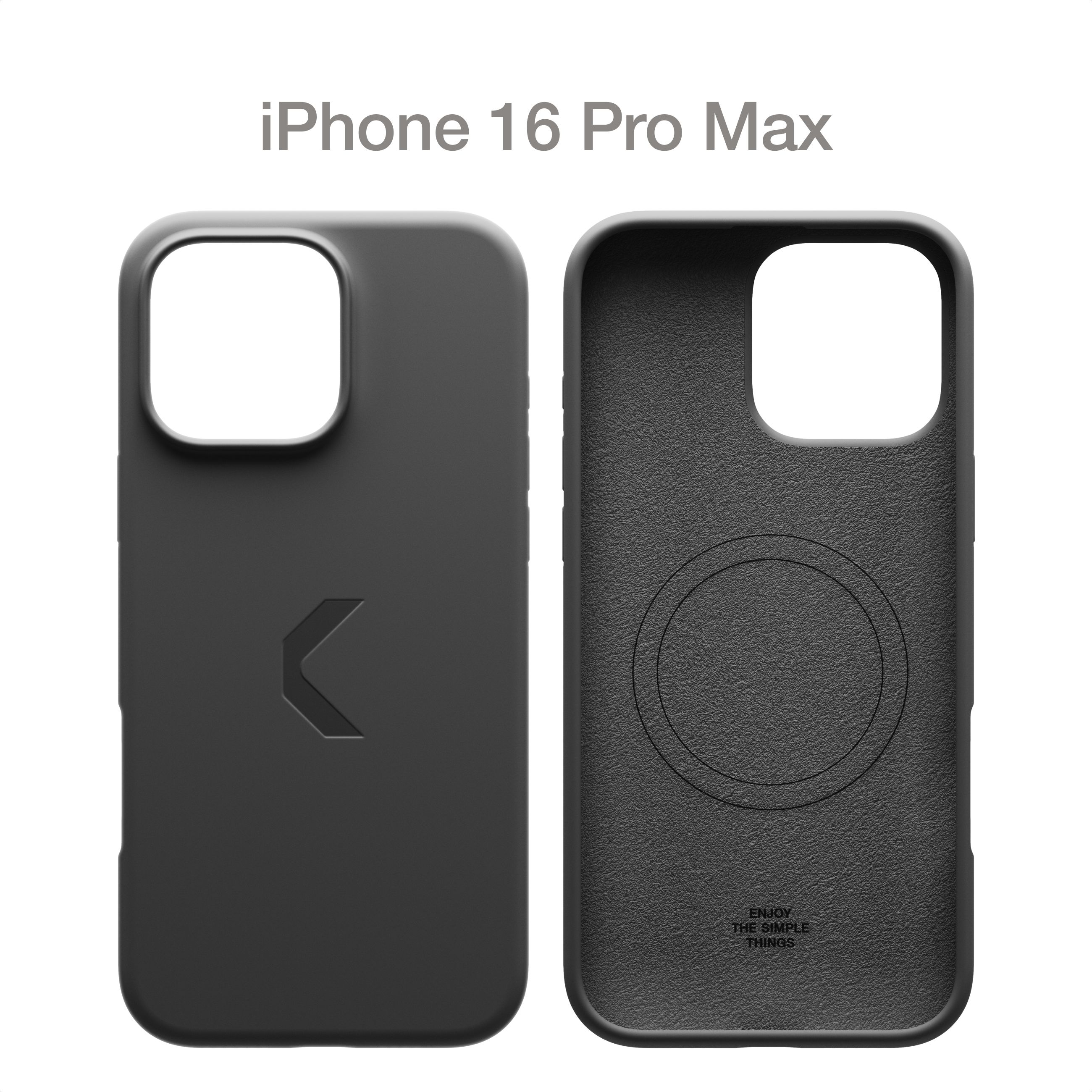 СиликоновыйчехолCOMMOShieldCaseдляAppleiPhone16ProMaxсподдержкойбеспроводнойзарядки,Black