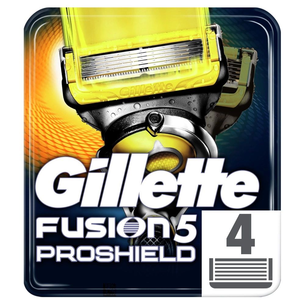 Сменные кассеты для бритья Gillette Fusion Proshield, 4 шт.