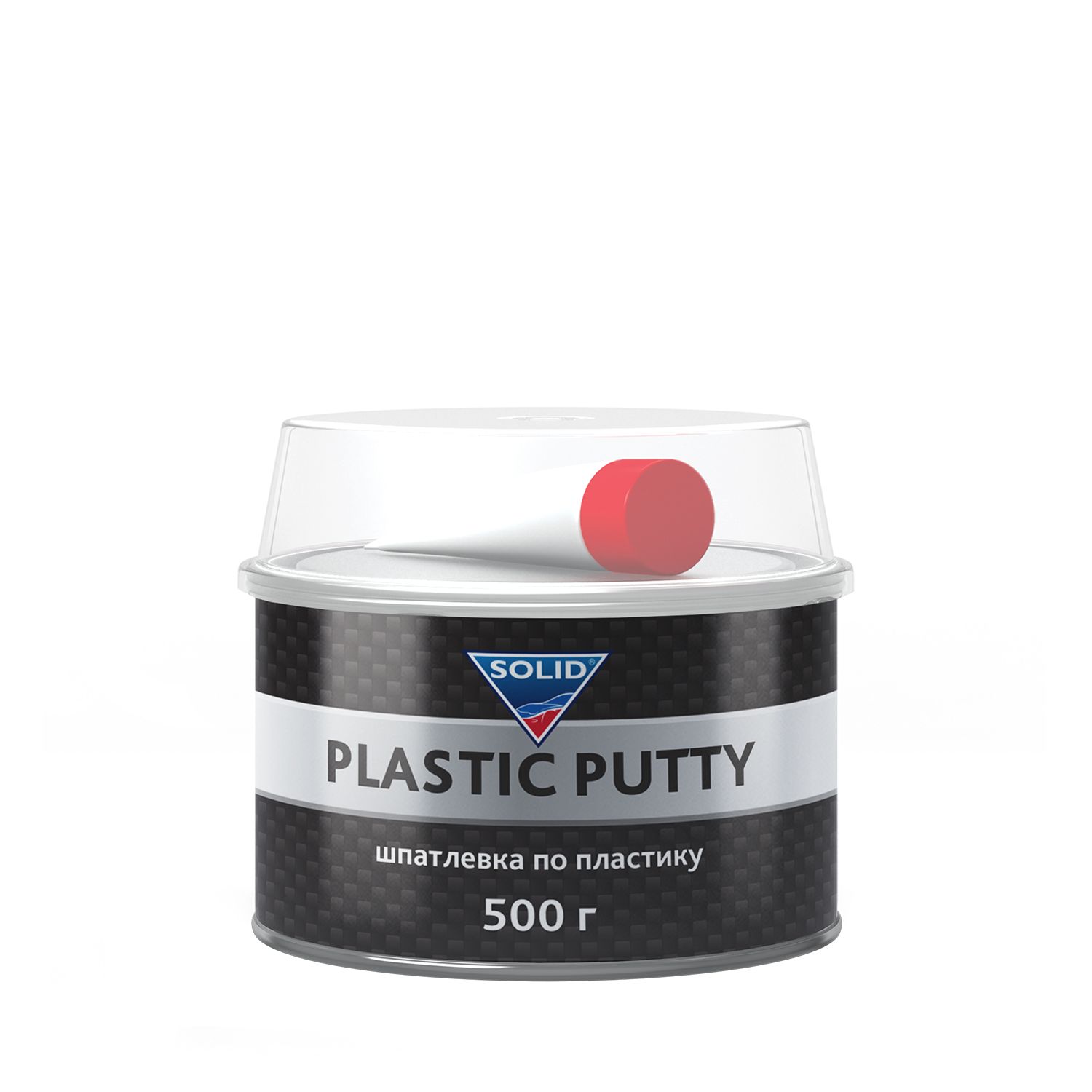 Шпатлевка автомобильная по пластику SOLID PROFESSIONAL LINE PLASTIC PUTTY - (500 гр) + отвердитель