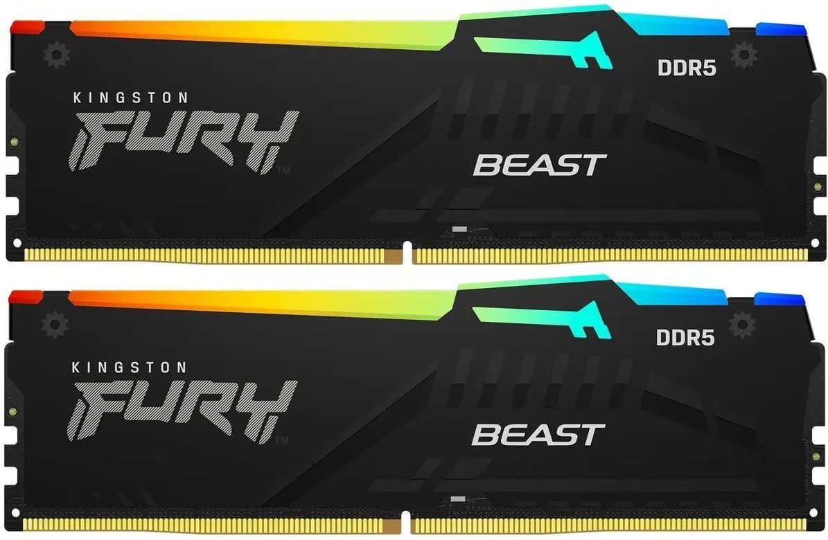 Kingston Fury Оперативная память Fury Beast DDR5 6000 МГц 2x8 ГБ (KF560C30BBAK2-16)