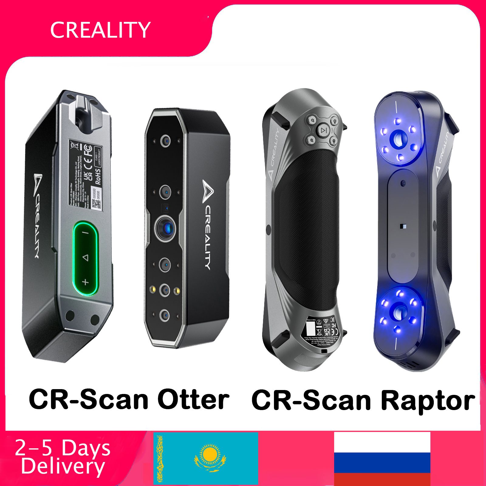 Creality3DScannerCR-ScanRaptor0.02mmAccuracдля3DпринтерадвойнойлинииBlue&NIRanti-трясковойсканерCR-ScannerOtter