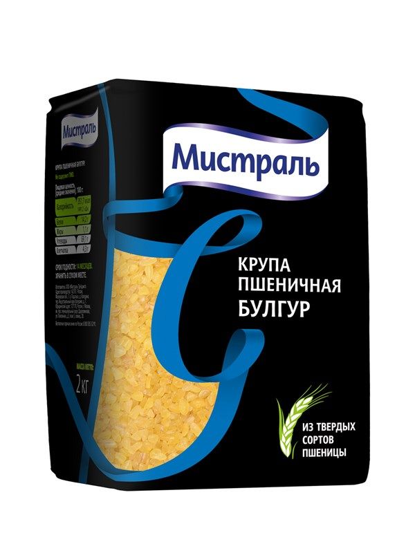 Крупа Мистраль пшеничная Булгур, 2кг