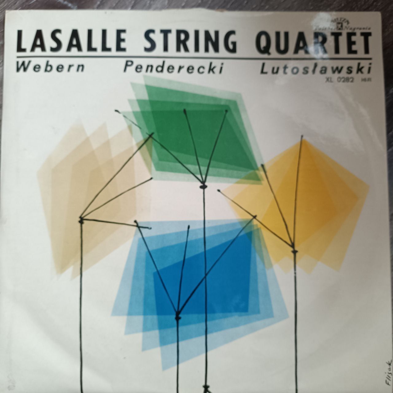 Виниловая пластинка Lasalle String Quartet Webern Penderecki Lutoslawski