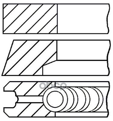 Кольца Dm.80.50 Std 1.2-1.2-2 1 Пор. Goetze арт. 0812480000