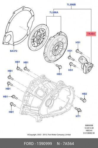 Выжимной подшипник FORD FOCUS II (2005-2008)