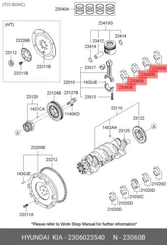 Hyundai/Kia Вкладыши Шатунные(2Шт)