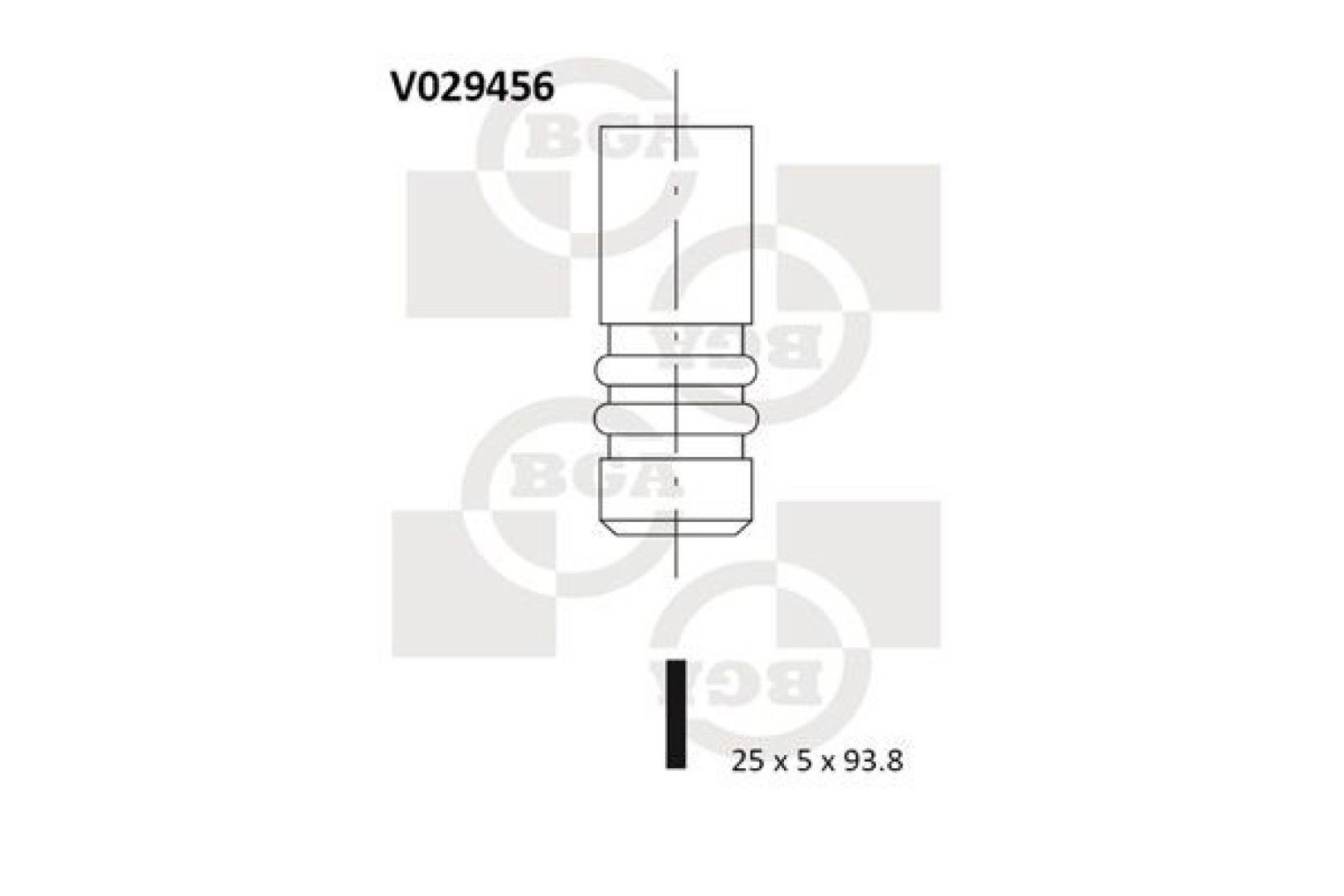 BGA клапан выпускной V029456