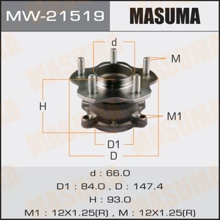 Ступица Nissan Teana (L33) 14- задняя (+ABS) MASUMA MASUMA MW-21519