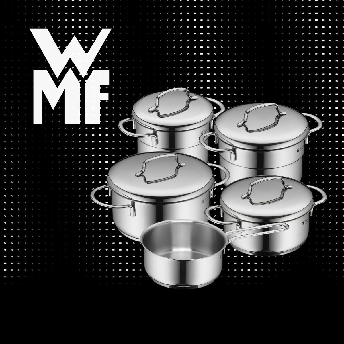 Набор кастрюль WMF Mini из нержавеющей стали, для индукционных, газовых и других видов плит