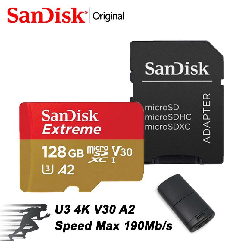 SanDisk Карта памяти Extreme 128 ГБ  (SDSQXAA-128G)