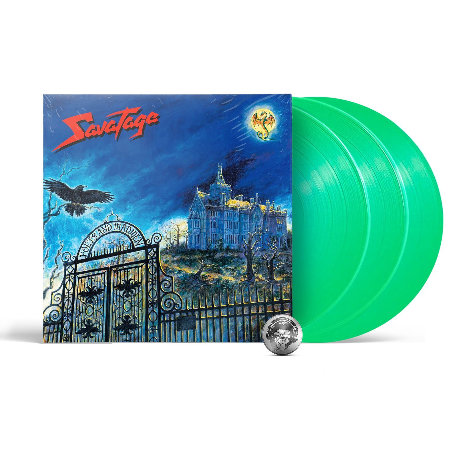 Виниловая пластинка Savatage - Poets & Madmen (coloured) ( 2LP+V7) 2022 Ear Music Glow In The Dark Gatefold Limited Edition