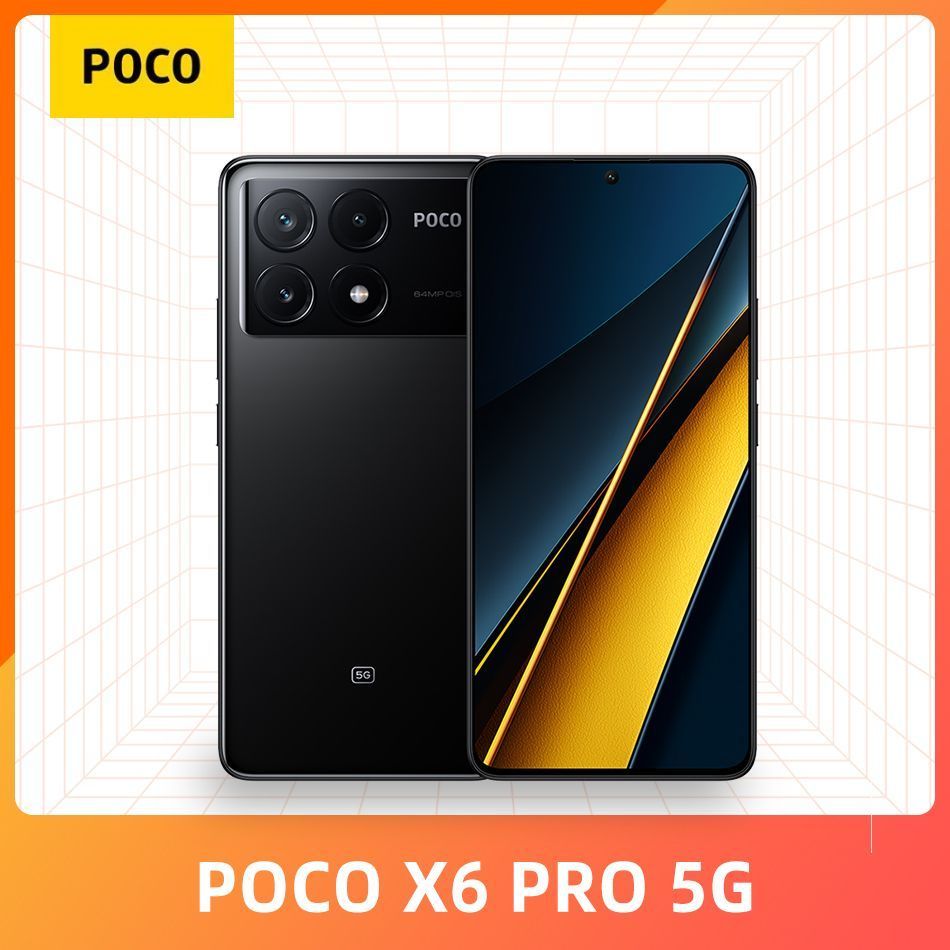 PocoСмартфонPOCOX6Pro5GГлобальнаяверсия8/256ГБ,черно-серый