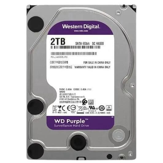 WesternDigital2ТБВнутреннийжесткийдискWD20PURX；2tbhdd(89G3VY0)