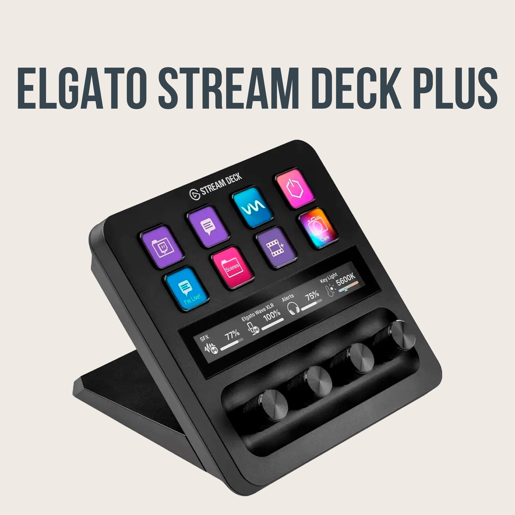 КлавиатурадлястримингаElgatoStreamDeckPlusчерный