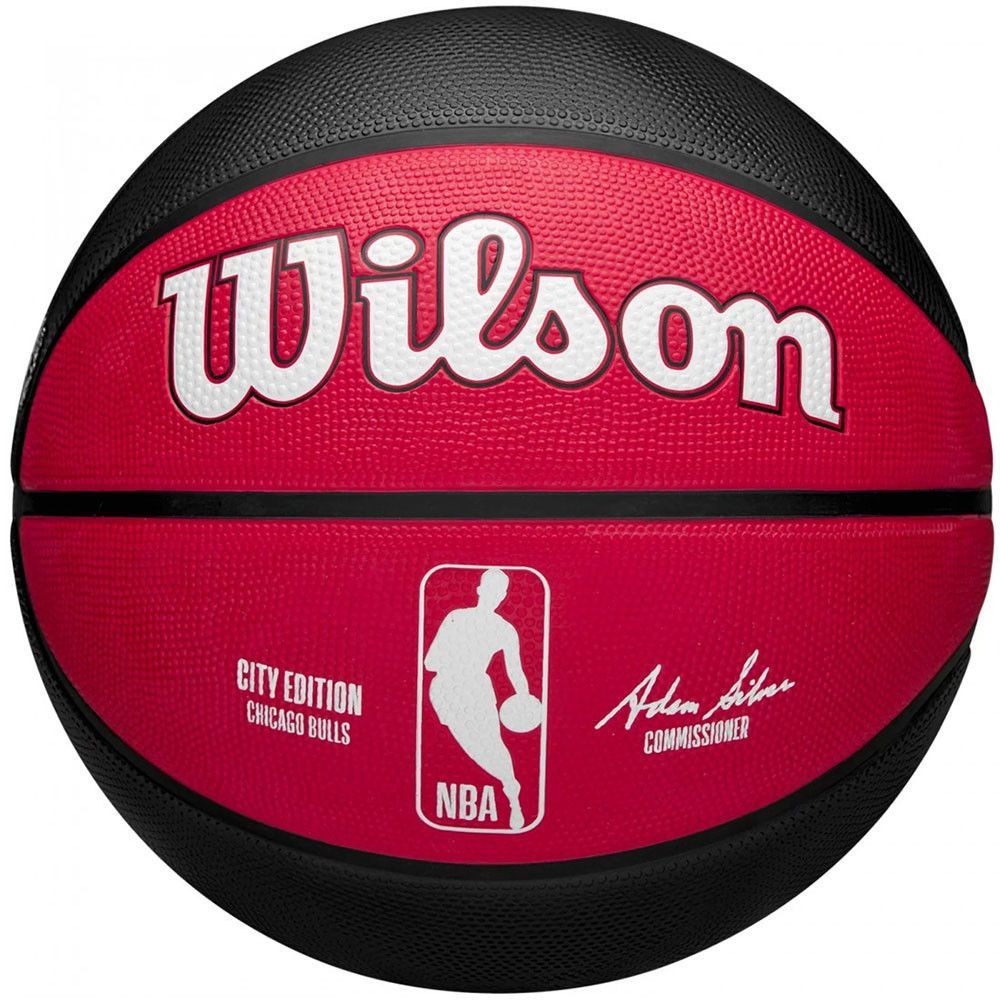 Мяч баскетбольный WILSON NBA Chicago Bulls коллекционный, размер 7, резиновый