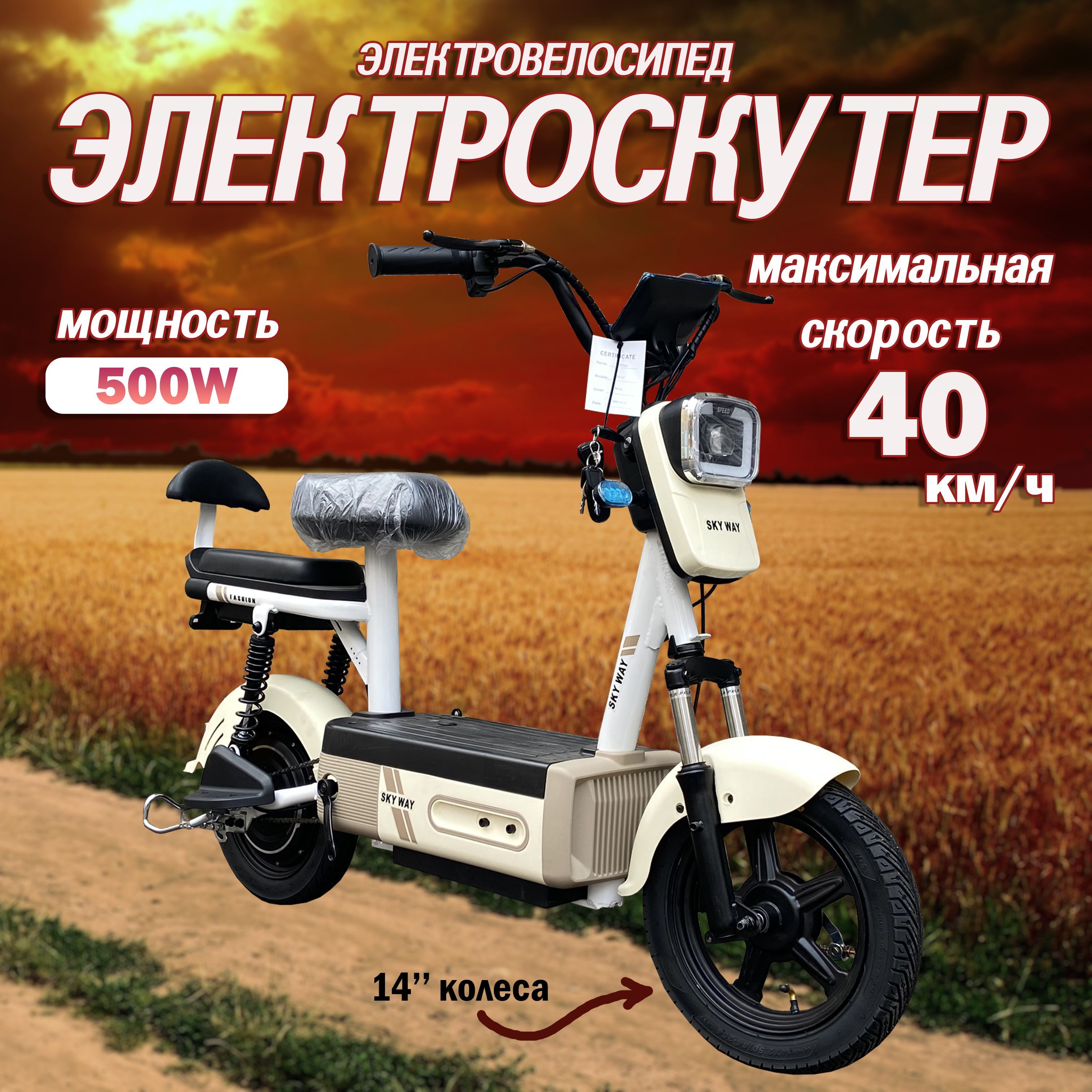 Электроскутер SkyWay 500w