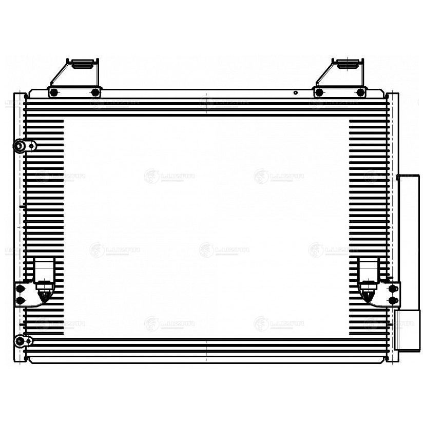 Радиатор кондиц. для а м Toyota Hilux (04-) 2.5TD 3.0TD M A (LRAC 1939) LUZAR LRAC1939