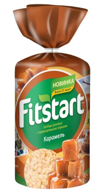 Хлебцы рисовые Fitstart Карамель ,100 г