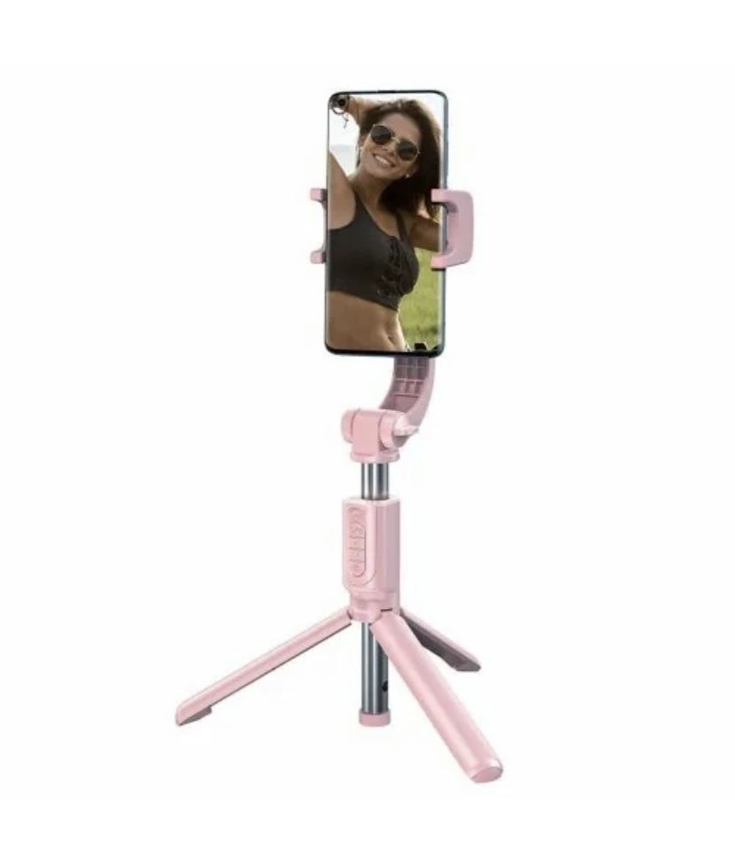 Штатив монопод для селфи Baseus Lovely Uniaxial Bluetooth Folding Stand Selfie Stabilizer Pink (SULH-04)