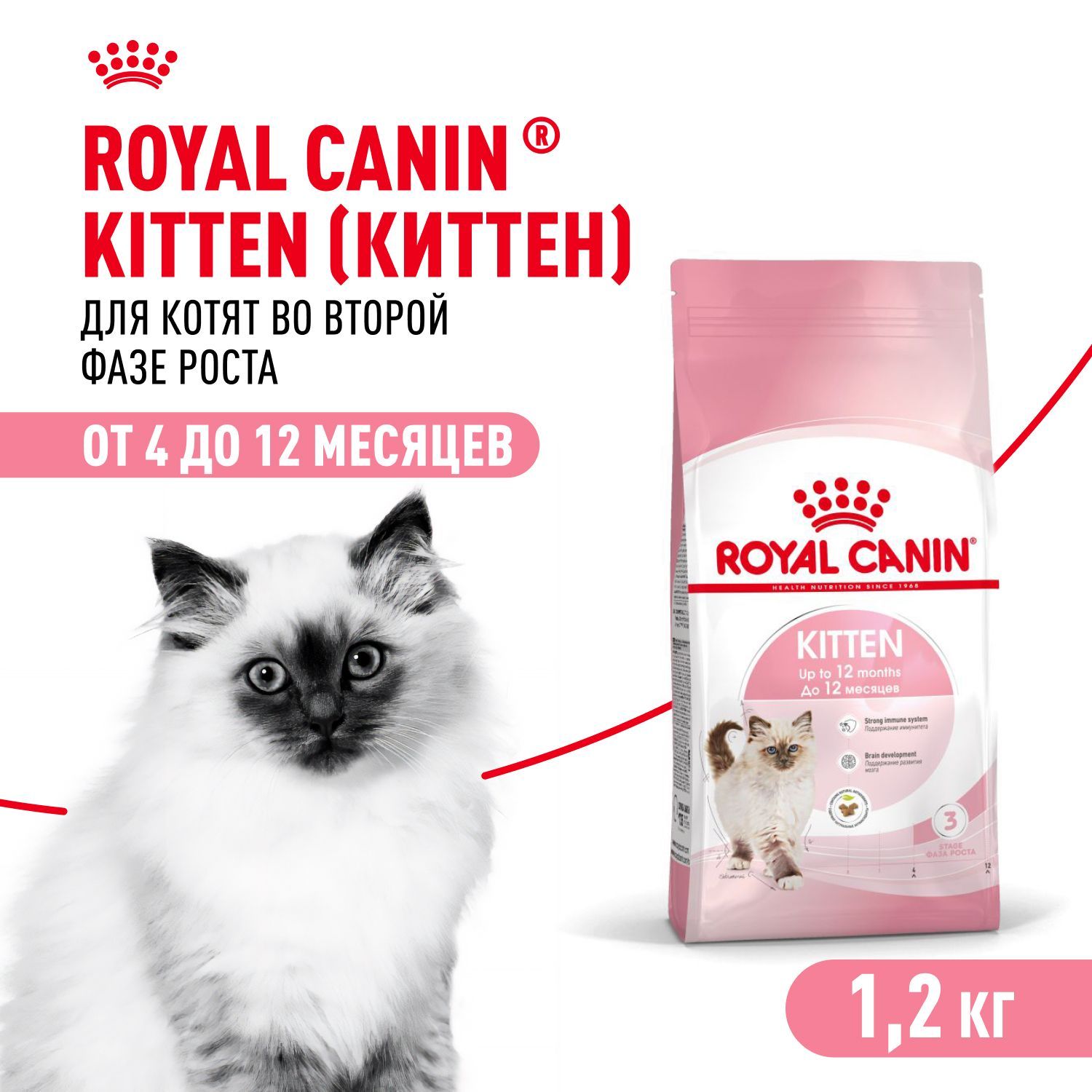 Сухой корм для котят Royal Canin Kitten, 1,2 кг