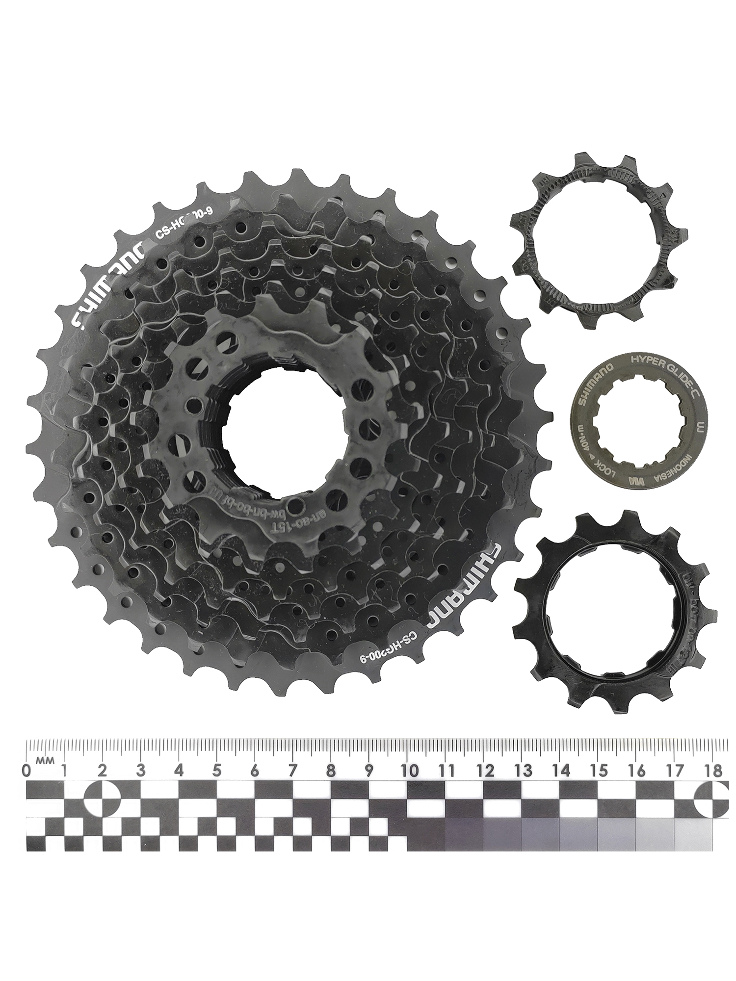 Shimano Кассета звезда задняя HG200, 9 скоростей, звезды 11-34, черная — Каталог Ozon — фото 4