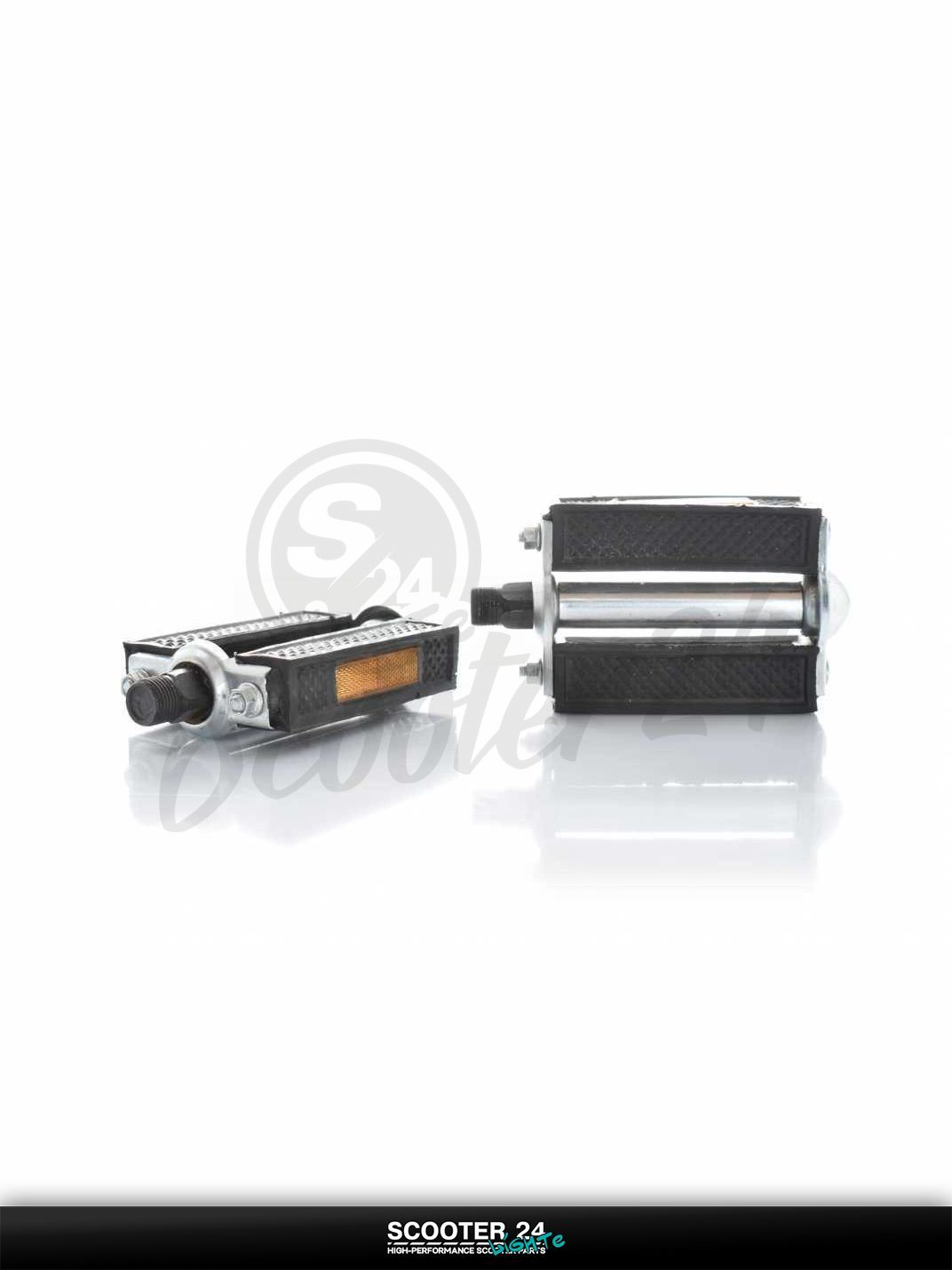 Педали вело железная основа, с катафотами ХВЗ #JTB-009/2