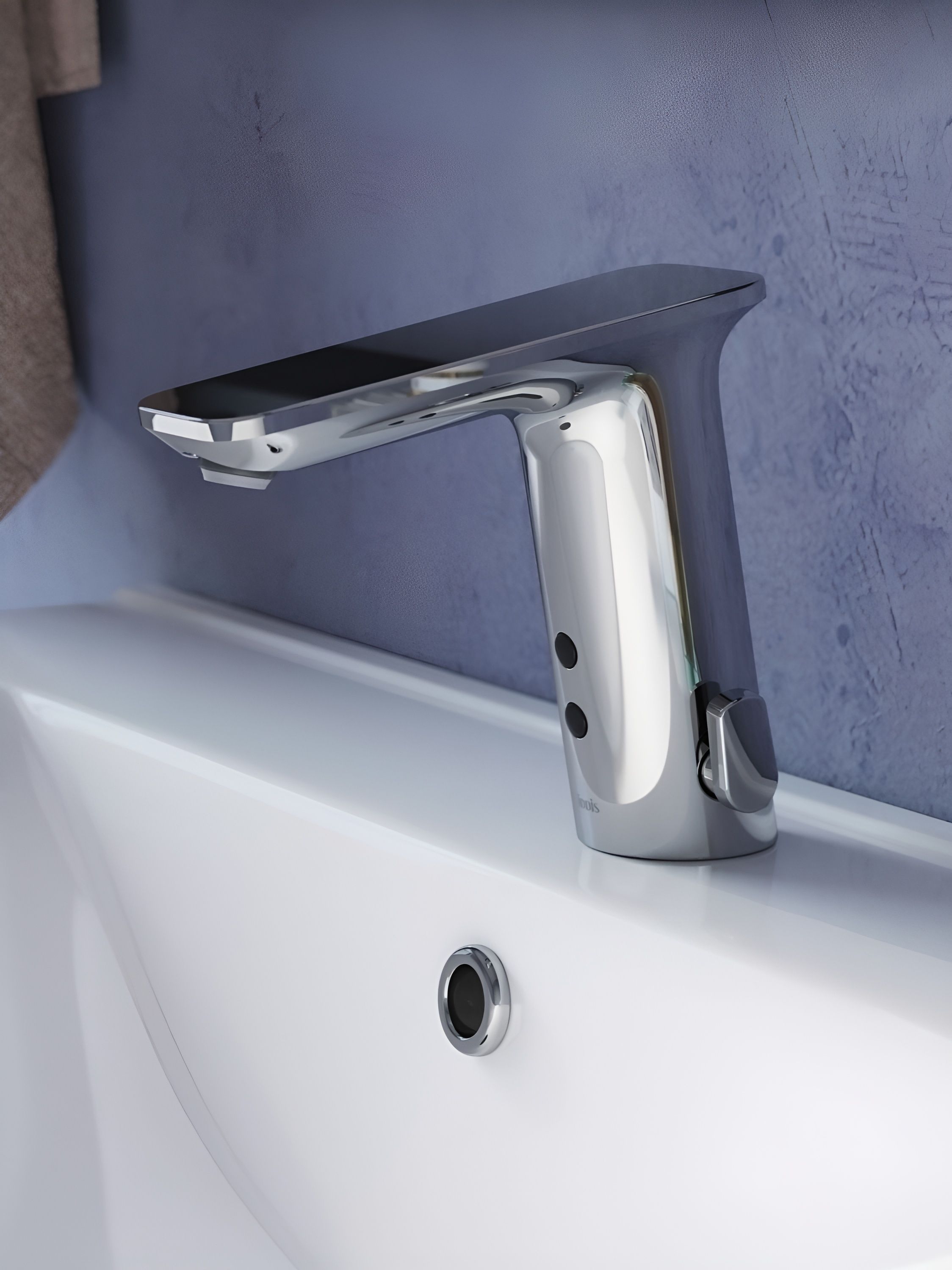 Фото товара на маркетплейсе ozon Сенсорный смеситель для раковины IDDIS, латунь, глянцевый хром, Pulse, PULSBS2i86