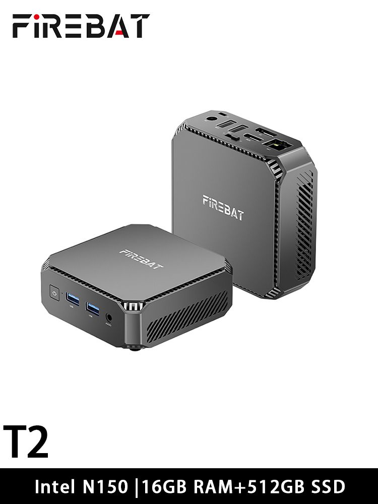 FIREBAT Мини-ПК (Intel N150, RAM 16 ГБ, SSD 512 ГБ, Intel