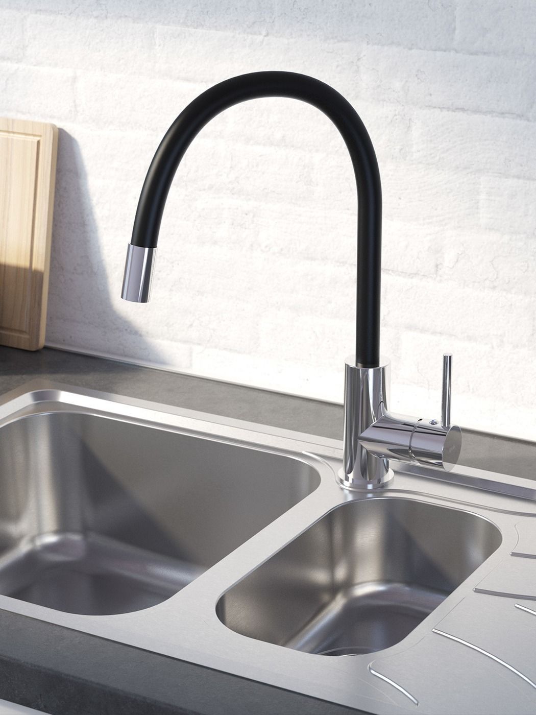 Фото товара на маркетплейсе ozon Смеситель для кухни с гибким изливом, Kitchen 360, IDDIS, K36SBJBi05